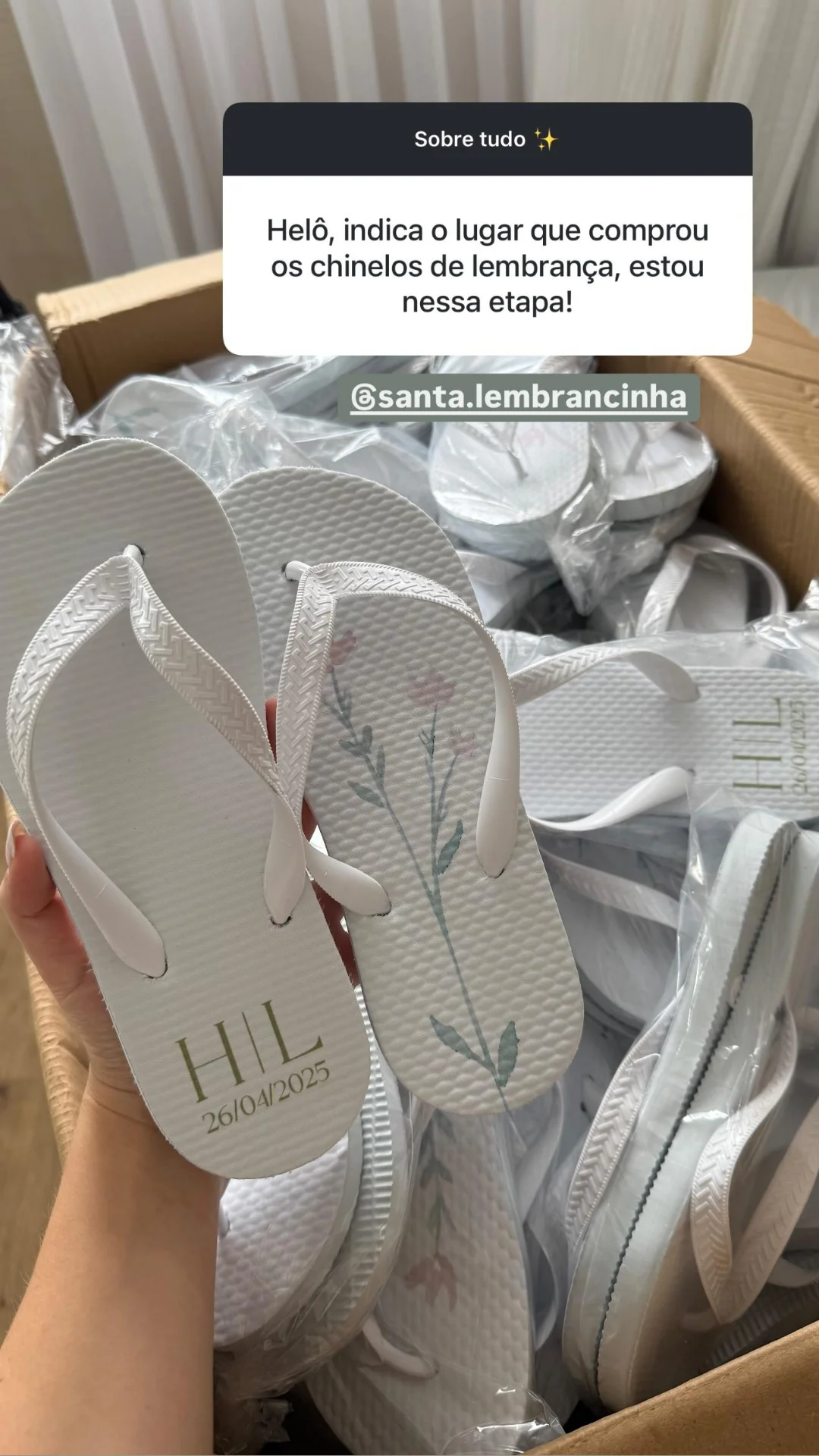 Chinelos personalizados para casamento