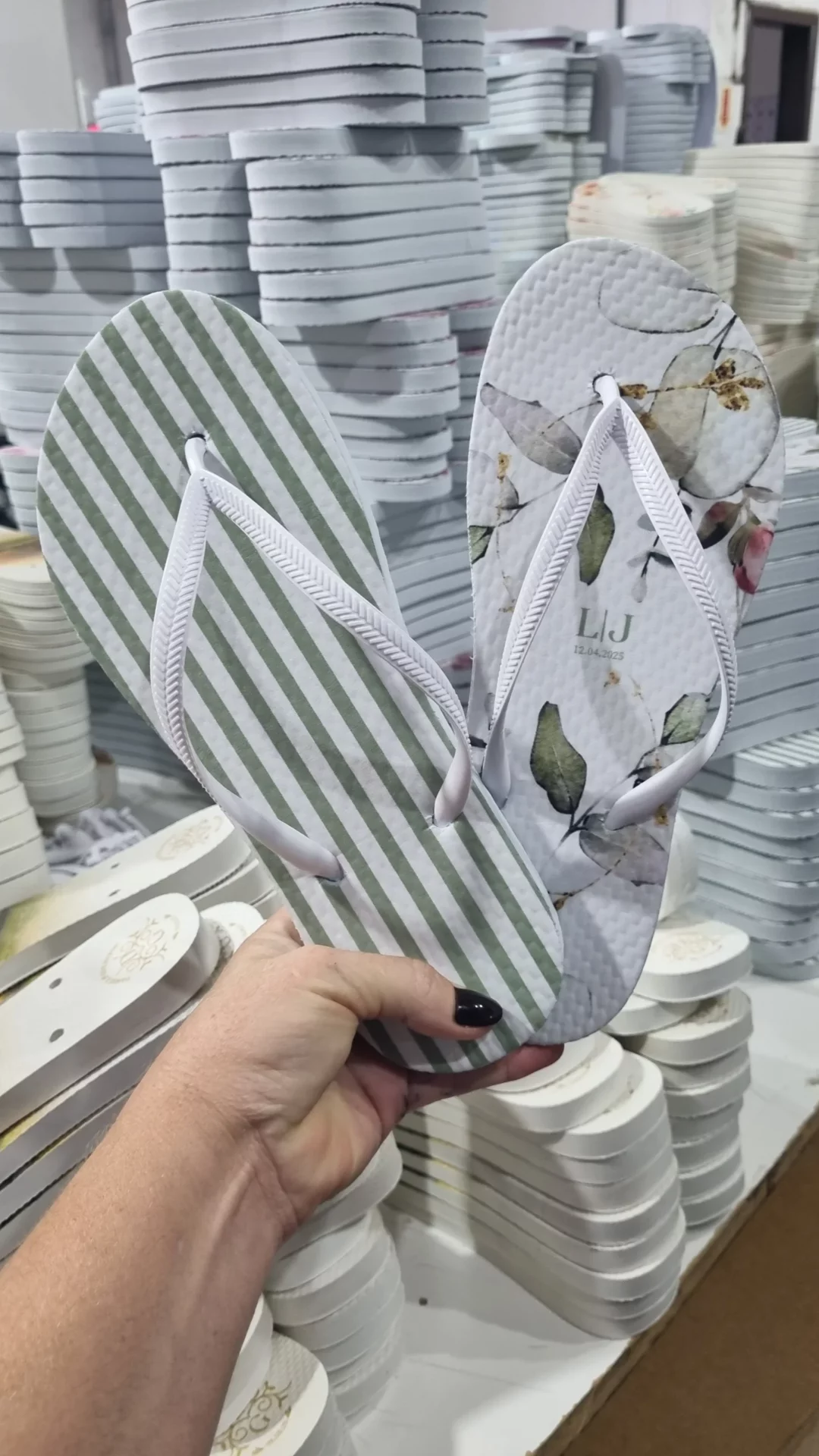 Chinelos personalizados para casamento
