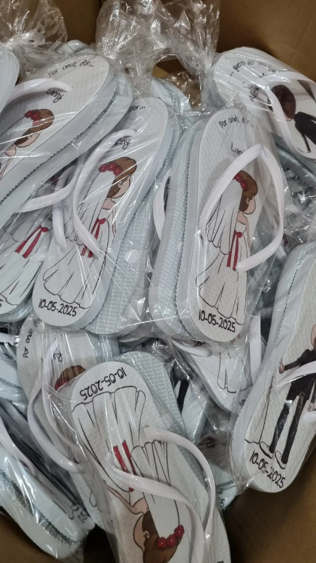 Chinelos personalizados para casamento